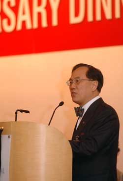 The Chief Executive, Mr. Donald Tsang, says human capital is a critical factor for Hong Kong's long-term prosperity, development and  sustained growth, while delivering a speech at the 45th Anniversary Dinner of the Hong Kong Management Association. 