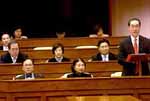 Hong Kong's Financial Secretary Henry Tang (right) said it is his duty to formulate a "feasible and practical" Budget for Hong Kong.