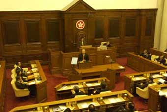 Hong Kong's Chief Executive Tung Chee Hwa presented his 2003 Policy Address in the Legislative Council.