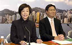 Hong Kong's Secretary for the Environment, Transport and Works, Dr. Sarah Liao (left) said if the two rail companies merge, it would bring synergies beneficial to the public.
