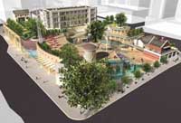 Artist's impression of the proposed development scheme for the site of the former Marine Police Headquarters. 