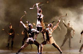 With its multi-media effects, the stunning performance of the Great Archer brings a whole  new language to ballet culture.