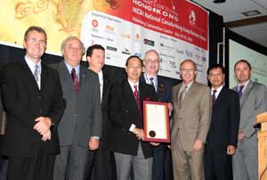 Manitoba Minister of Intergovernmental Affairs and Trade, the Hon. Scott Smith (left) officially proclaims the "Hong Kong Week" in Winnipeg.  