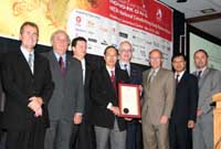 Manitoba Minister of Intergovernmental Affairs and Trade, the Hon. Scott Smith (left) officially proclaims the "Hong Kong Week" in Winnipeg.  