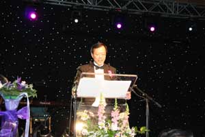 HKETO Director Mr Bassanio So addressing the Hong Kong Gala,  which serves as a tribute to Hong Kong and the Hong Kong community in the Greater Toronto Area.