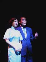 Tony Leung and Louisa So rehearse at the Ryerson Theatre before the opening show of "Love in a Fallen City".  