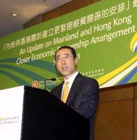SCIT, Mr Henry Tang, addressed the concerns to his audience that under CEPA, objective and transparent criteria specify what constitutes a Hong Kong company.